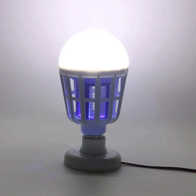 LED Mosquito Killer Bulb 15W LED Bug Zapper Trap Lamp E27/E26 Insect Anti Mosquito Repeller Killing Fly Bug Night Light
