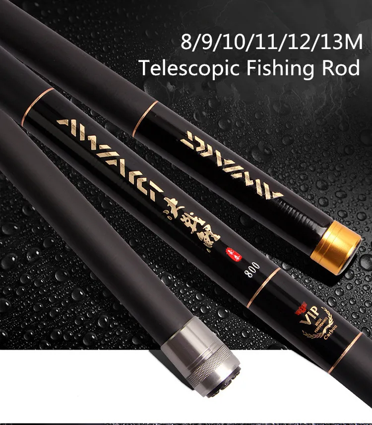 

8m Telescopic Fishing Rod High Carbon Fiber Super hard Casting Rod Stream Hand Carp Fish Rod Ultra Light Carp Tackles