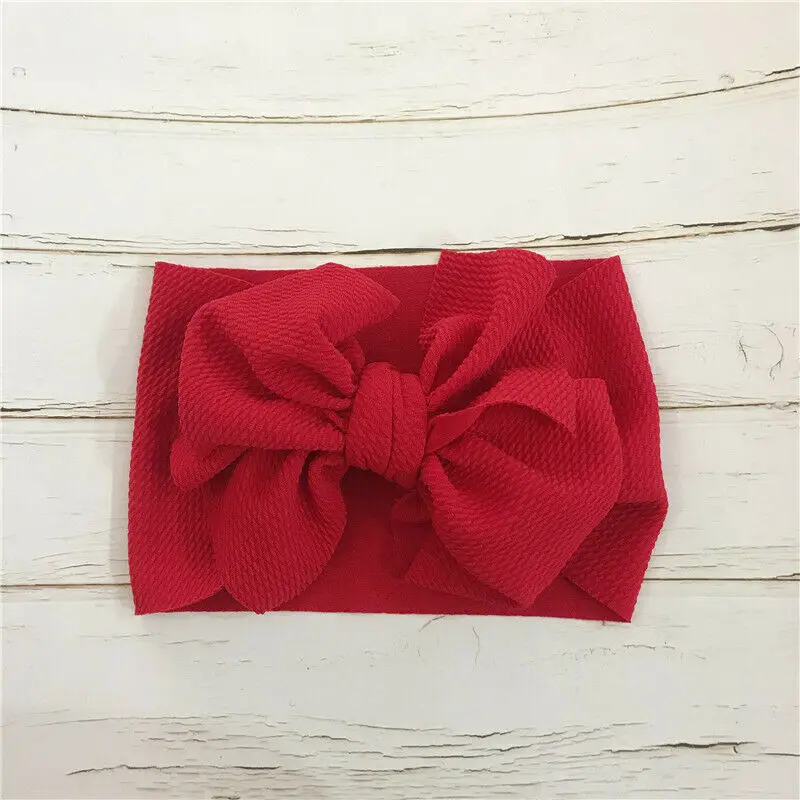 Новые поступления, повязка-тюрбан Милая повязка на голову для маленьких девочек - Цвет: Красный