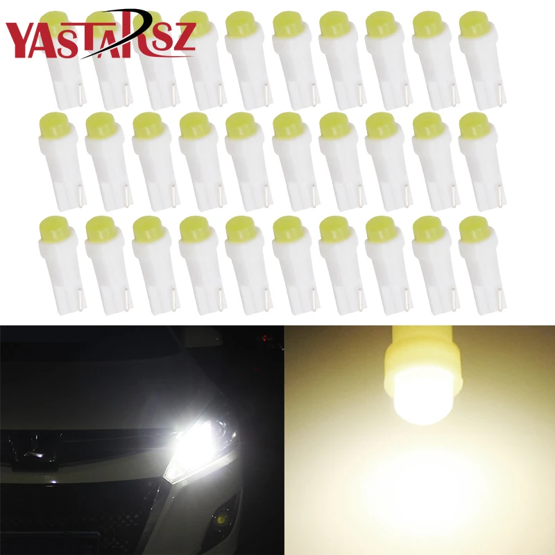 

10PCSx20PCSx30PCS auto parts T5 led car dashboard light meter car door wedge meter reading bulb 12V car line smd car shape