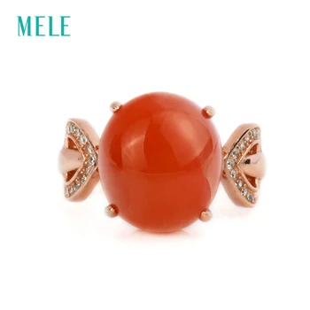 

Natural red agate silver ring, oval 11mm*13mm, red color brings good luck, fashion and popular for women jewelry