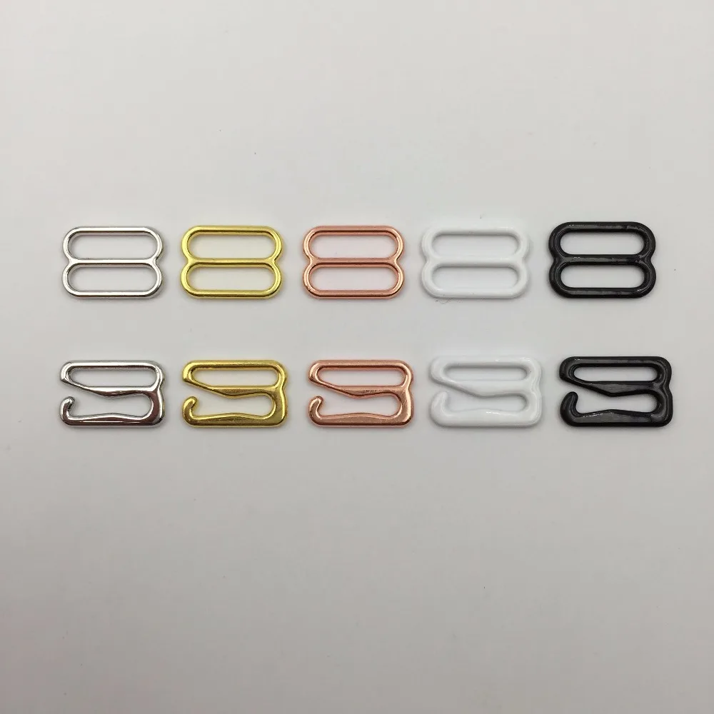 Wholesale 10 sets( 20 pieces ) Various sizes of bra hooks and sliders