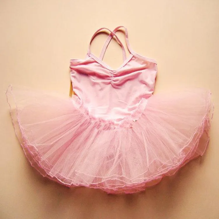 Новинка; балетное платье для девочек; Одежда для танцев для девочек; Детские балетные костюмы для девочек; танцевальное трико для девочек; танцевальная одежда; 6 цветов - Цвет: as picture