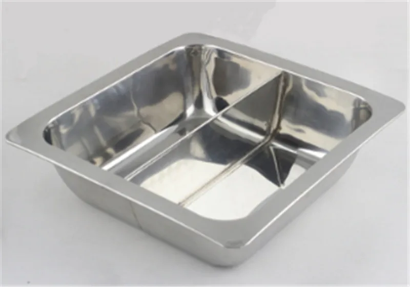 Китайский квадратный из нержавеющей стали утолщение бытовой Shabu вкусы горячий
