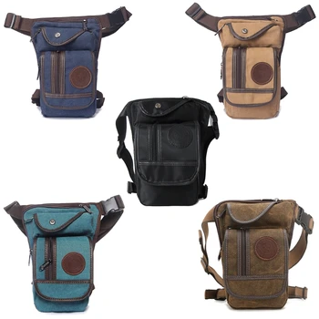 

Fashion New Men's Nylon Tactical Motorcycle Riding Hip Fanny Pack Multifunction Waist Thigh Drop Leg Bag 5 Colors High Quality