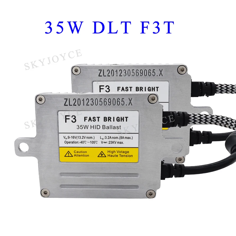 Оригинальный DLT HID балласт AC 35 Вт F3 X3 X35 Быстрый Яркий Canbus F5 X5 X55 55 старт 70