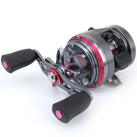 Carretilhas de Pesca de Metal em Aço Roda de Tambor Rodada de Carbono Equipamento de Pesca da Carcaça de Isca 7 + 1bb Deukio Inoxidável Roda Pesca Jd100-301 Cnc