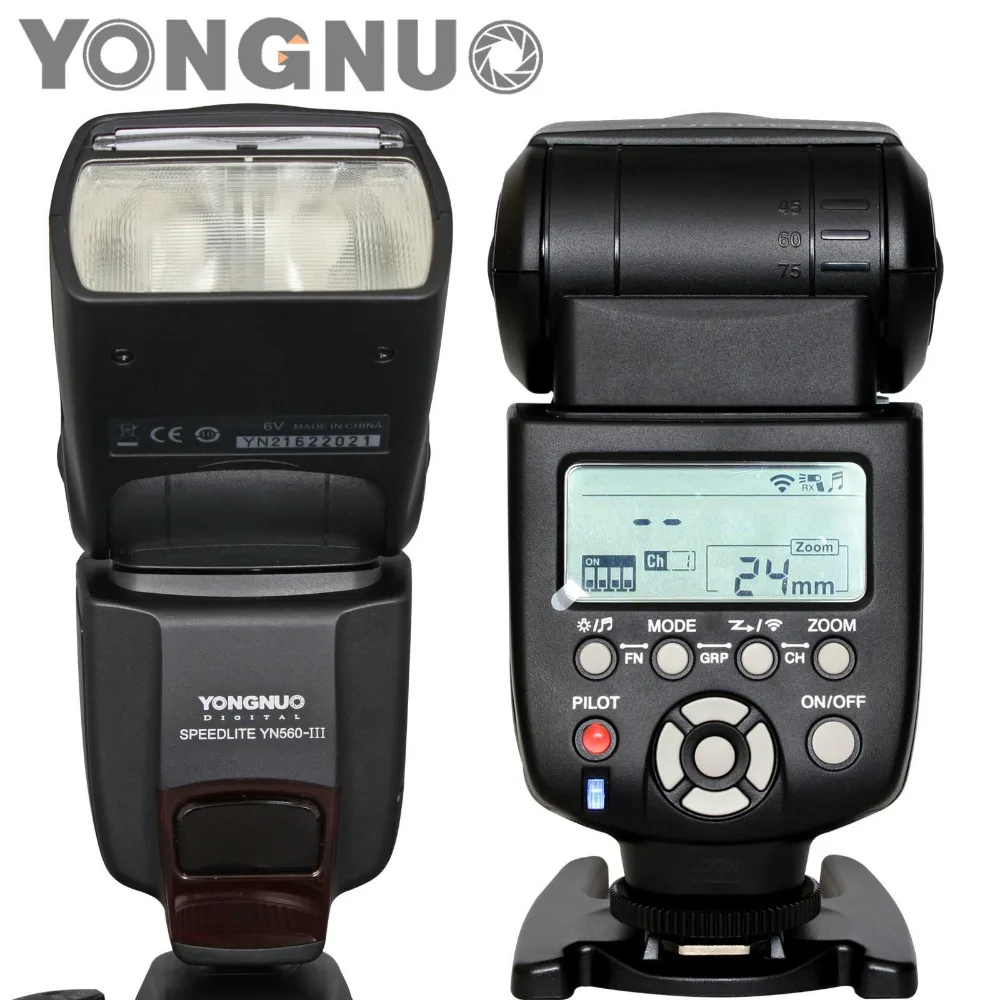 ФОТО Yongnuo YN-560III Professional Flash Speedlight Flashlight Yongnuo YN 560 III for Canon Nikon Pentax Olympus Camera