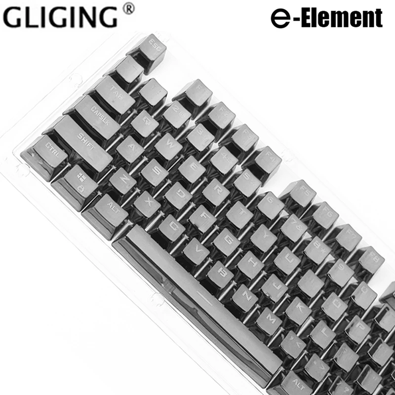 

104 Key Plating E-Element OEM Height Key Cap Personality Cool Mechanical Keyboard Key Cap For Cherry MX