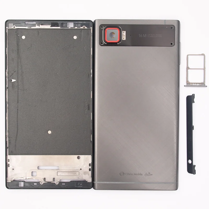 

BaanSam New LCD Front Frame Battery Back Cover For Lenovo Z2 Pro K920 6 Inch Housing Case With SIM Card Tray+Top Antenna