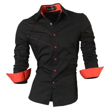 jeansian casual shirts dress male mens clothing long sleeve social slim fit brand boutique cotton western