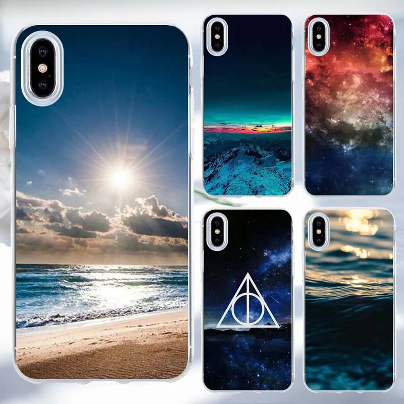 Силиконовый чехол для iphone x 7 8 рисунком модные силиконовый телефона х звездное