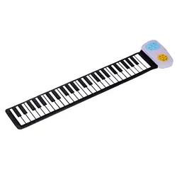 49 динамик клавиатуры ручное рулонное пианино Портативная Складная Электронная Мягкая клавиатура детская музыкальная игрушка
