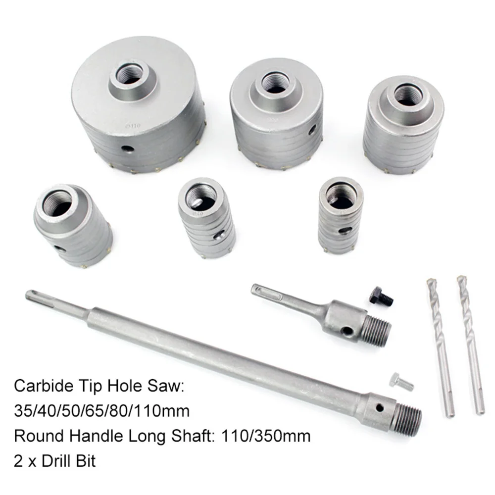 

10pcs Drill Burrs Saw Drill Cup Cement Wall Milling Cutter Wall Drill Bit