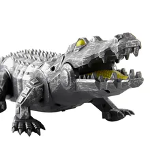 Игрушечный крокодил Авто ползать имитация механический игрушечный крокодил подарки со светом Звук мультфильм милый Рождественский подарок Прямая