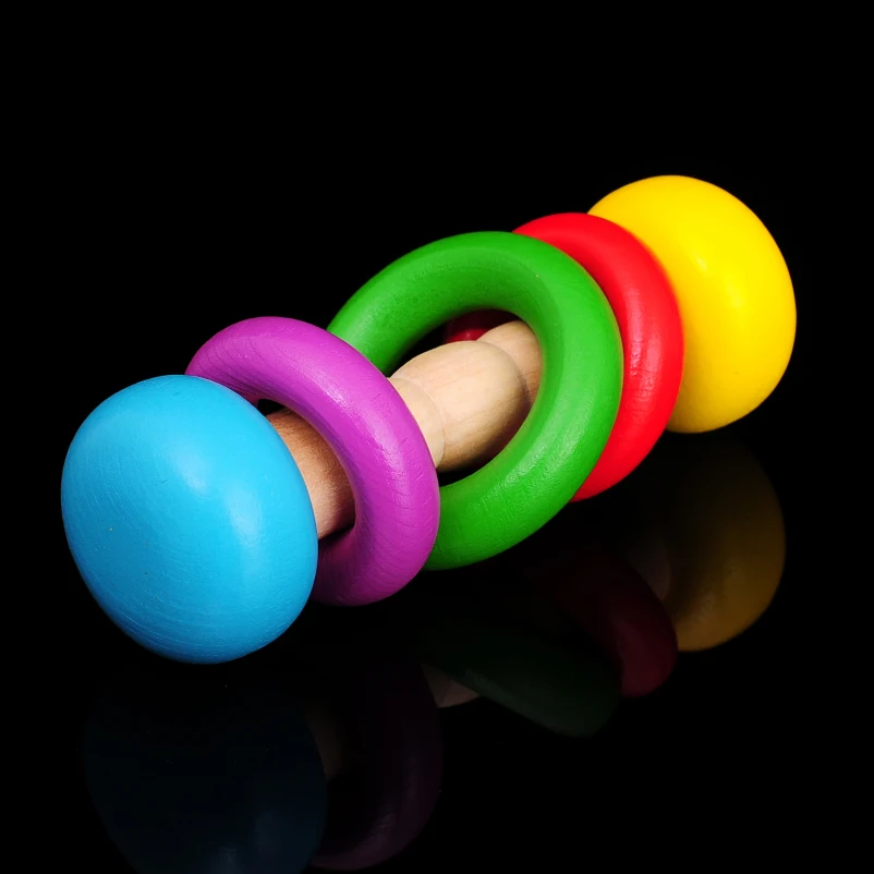 Exempt postage Baby wood rattles, puzzle toy baby 1 Exempt postage Baby wood rattles, puzzle toy baby 1