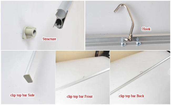 roll banner stand bar clip