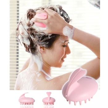 

Electric Scalp Silicone Head Hair Washing Round Hair Scalp Massage Comb Hair Shampoo Massage Comb Scalp Massager Vibrating Brush