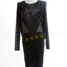 Новые костюмы для латинских танцев, сексуальный бархатный с длинными рукавами, платье для латинских танцев для женщин, конкурс латиноамериканских танцев, платья