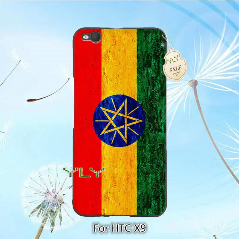 flag ethiopia Original Plastic PC Phone case cover for HTC X9 |