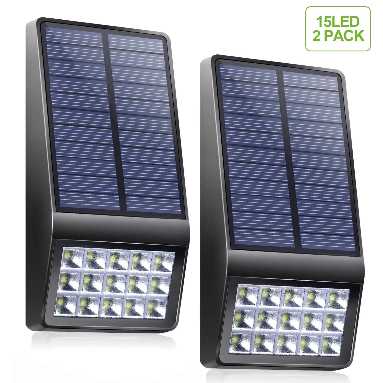 

GTBL Solar Lights Outdoor - 15 LED Solar Powered Lights DIM Mode with Motion Sensor Light Wireless Waterproof Security Lightin