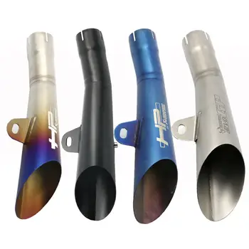 

Motorcycle Exhaust moto Exhaust Muffler Middle Link Pipe For Yamaha YZFR6 YZF-R6 YZF R6 2008 - 2016 2015 Escape Akrapovic