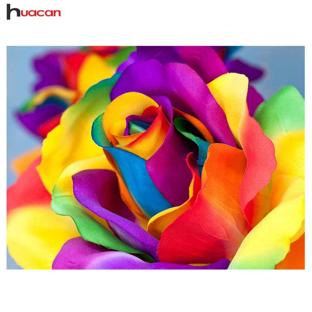 

HUACAN Roses Diamond Embroidery Sale 5D Diamond Painting Flower Broderie Diamant Decor for Home Weeding Gifts