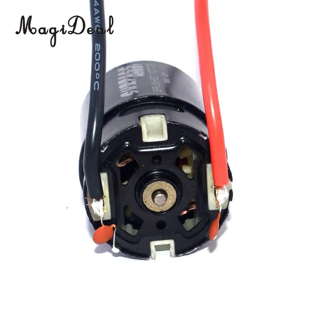MagiDeal 550 Brushed Electric Motor with Fan for HSP HPI FS Kyosho Traxxas Yokomo WLtoys 1/10 RC Crawler Car