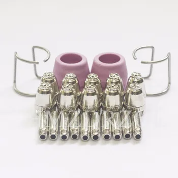 

SG55 AG60 24Pcs Consumables KIT Electrodes Sheild Cups TIPS Spacer Guide for Plasma Cutter Welder Torch 24PK