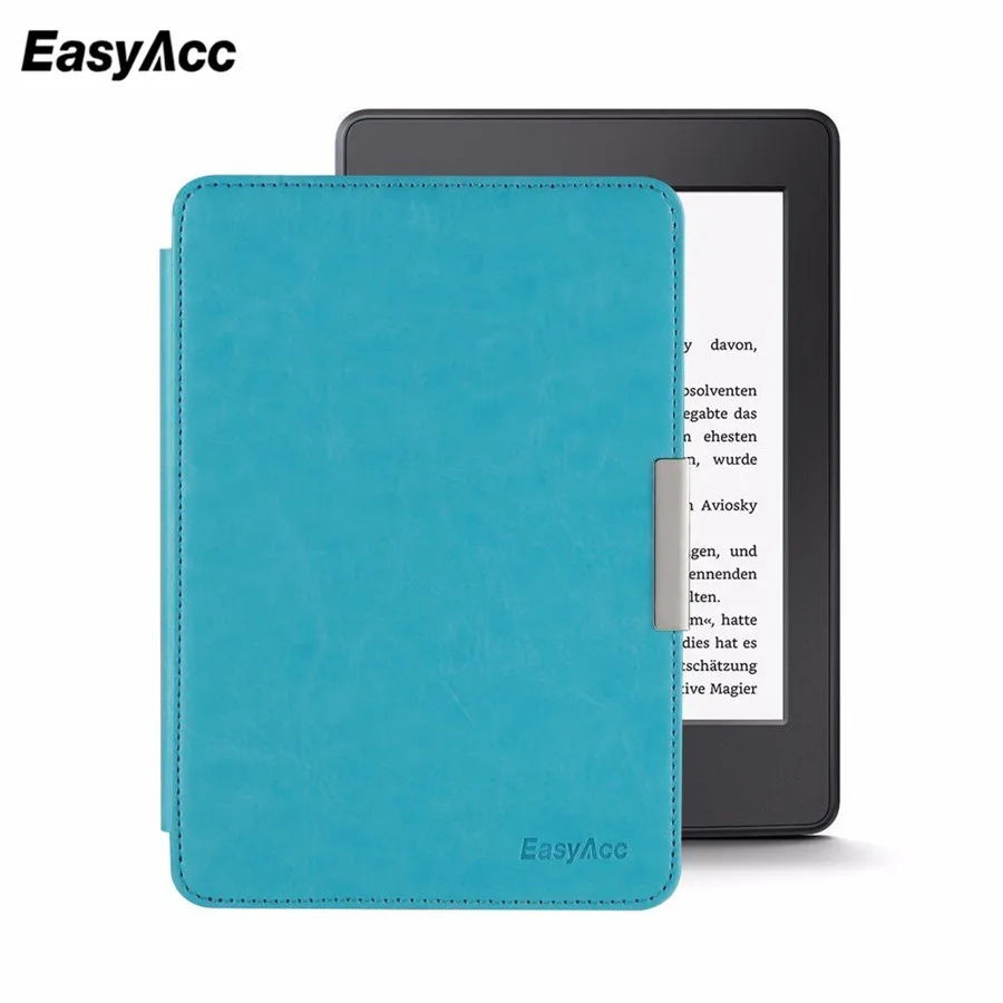 Easyacc Магнитный кожаный чехол для Amazon Kindle Paperwhite 6 дюймов электронная книга стенд кожаный чехол смарт-Авто Режим сна/Пробуждение - Цвет: same  as picture