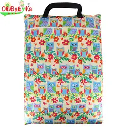 Ohbabyka детские сумки для мамы влажная сумка большая корзина для белья Resuable дорожная Детская сумка легко носить подгузник Вставка сумка для