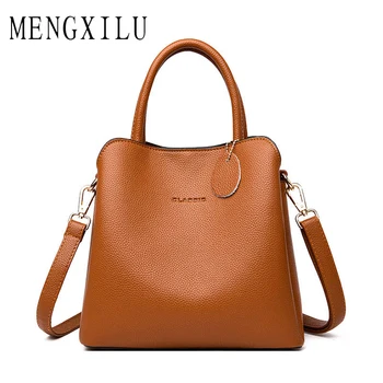 

New Designer Bags Famous Brand Women Bags 2019 Vintage Women Bag Large Capacity Leather Shoulder Bag for Women Bolsas Feminina
