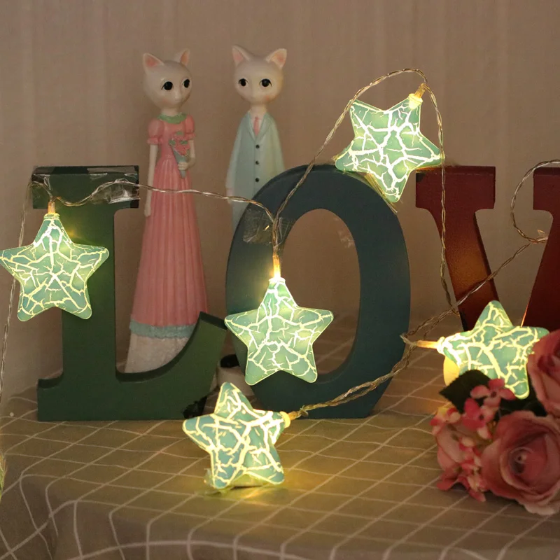 

Star LED String Lights Christmas Holiday Light Outdoor Fairy LightsWaterproof For Party WeddingGarden Decoration