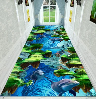 Морей и океанов 3D ковер креативный дверной коврик Ванная комната Коридор Ковры проходы лестницы ковер для спальни коврик для прихожей прикроватный вход для дома