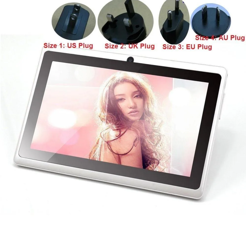 

2016 NEW Q88H 7'' Inch Android 4.4 PC A33 Quad Core WiFi BT 4.0 Flashlight 1.2GHz 1+8GB ROM Dual Cameras PC EU plug