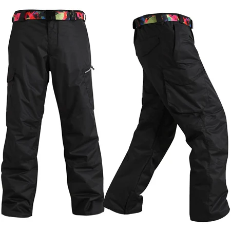 Зимние лыжные брюки мужские уличные термальные лыжные зимние брюки водонепроницаемые ветрозащитные походные альпинистские брюки мужские - Цвет: 3