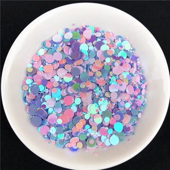 

4000Pcs Mix Colors Nail Patch Sequin Multi Size 1-4mm Flat Dot Shape PVC loose Sequins Paillettes for Nails Art,wedding confetti