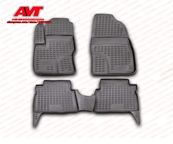 

Floor mats case for Ford C-MAX 2003- 4 pcs rubber rugs non slip rubber interior car styling accessories