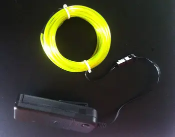 

50pcs/lot 5M Neon EL Wire LED Light Tube strobe flexible Glow Light Car Dance Party Bar Decor DIY&Controller-9 COLORS optional