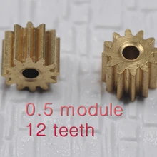 5 шт. 0,5 Модуль 12 зубьев t Мотор шестерни для 2 мм вал 12-2A