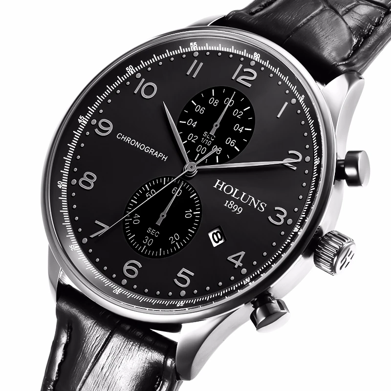 50M Waterproof Fashion Chronograph Brand Quartz Watch Men Military Stainless Steel Sports Watches M