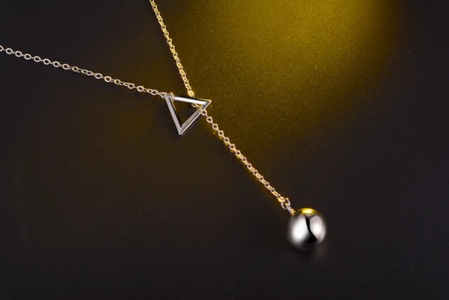 Новинка 2019 геометрическое треугольное ожерелье на свитер длинное