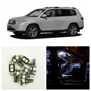 

9pcs Pure White Led Light Interior Package Kit For 2001-2007 Toyota Highlander Map Dome License Plate Light Toyota-B-15