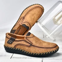 Men Casual Shoes Loafers Sneakers 2021 New Men Fashion Leather Comfortable Loafers Casual Shoes Zapatos De Hombre Men Shoe 1