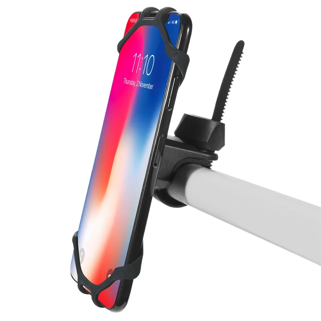 Универсальный держатель для телефона на велосипед вращающийся на 360 ° силиконовый держатель для велосипеда держатель для телефона на руль# LR1