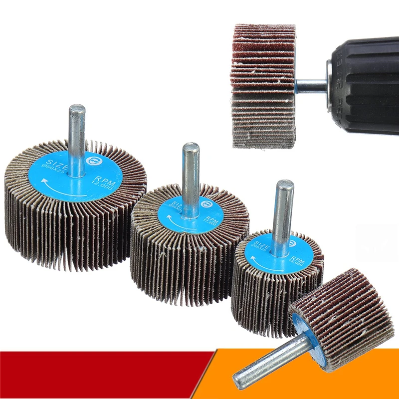 

180 Grit 25/30/40/50 Sanding Flap Wheel Polishing Grinding Accessories Tool Disc For Dremel Rotary Tool