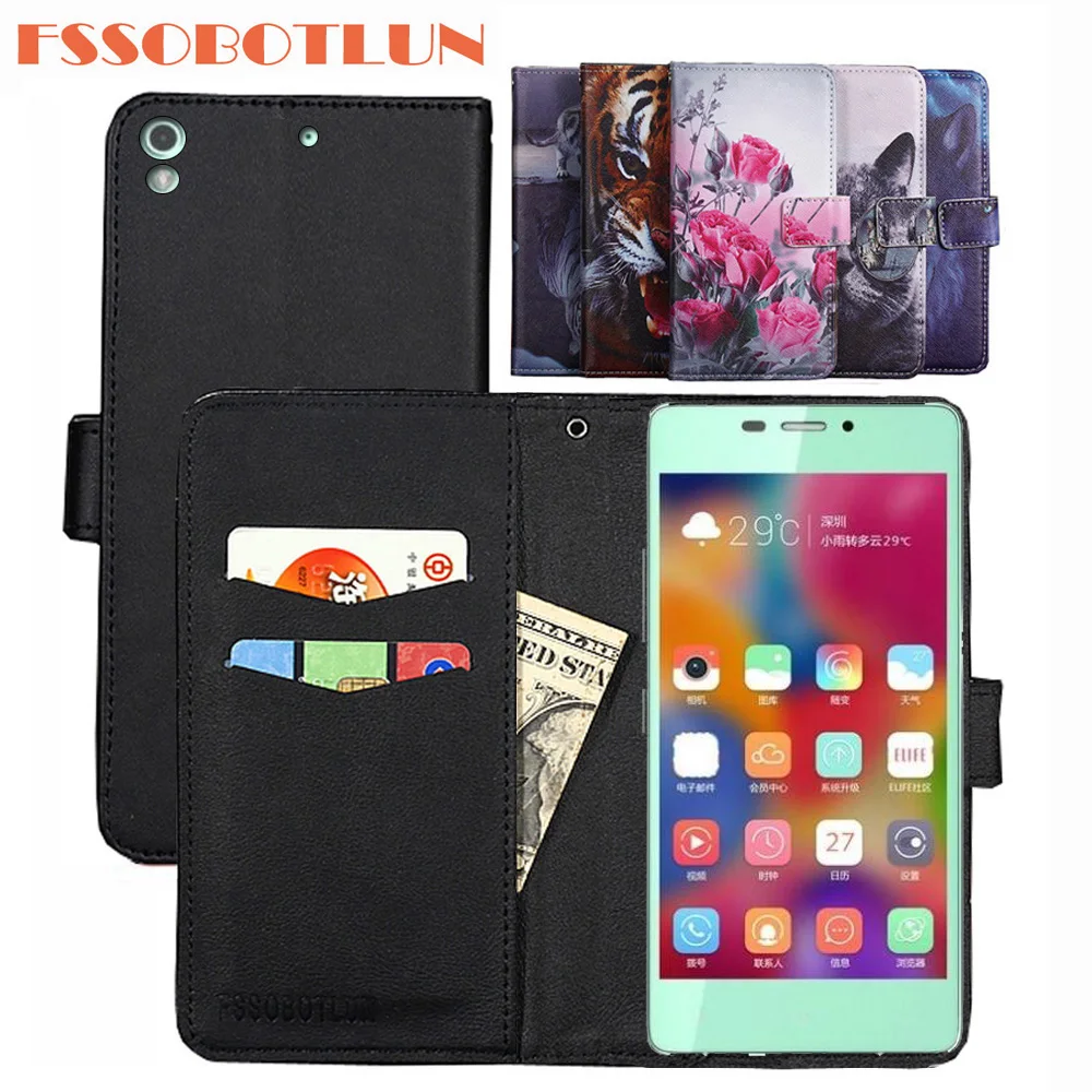 

FSSOBOTLUN 9 Colors For Gionee Elife S5.1 Case PU Leather Retro Flip Cover Shell Magnetic Fashion Wallet Cases Kickstand Strap