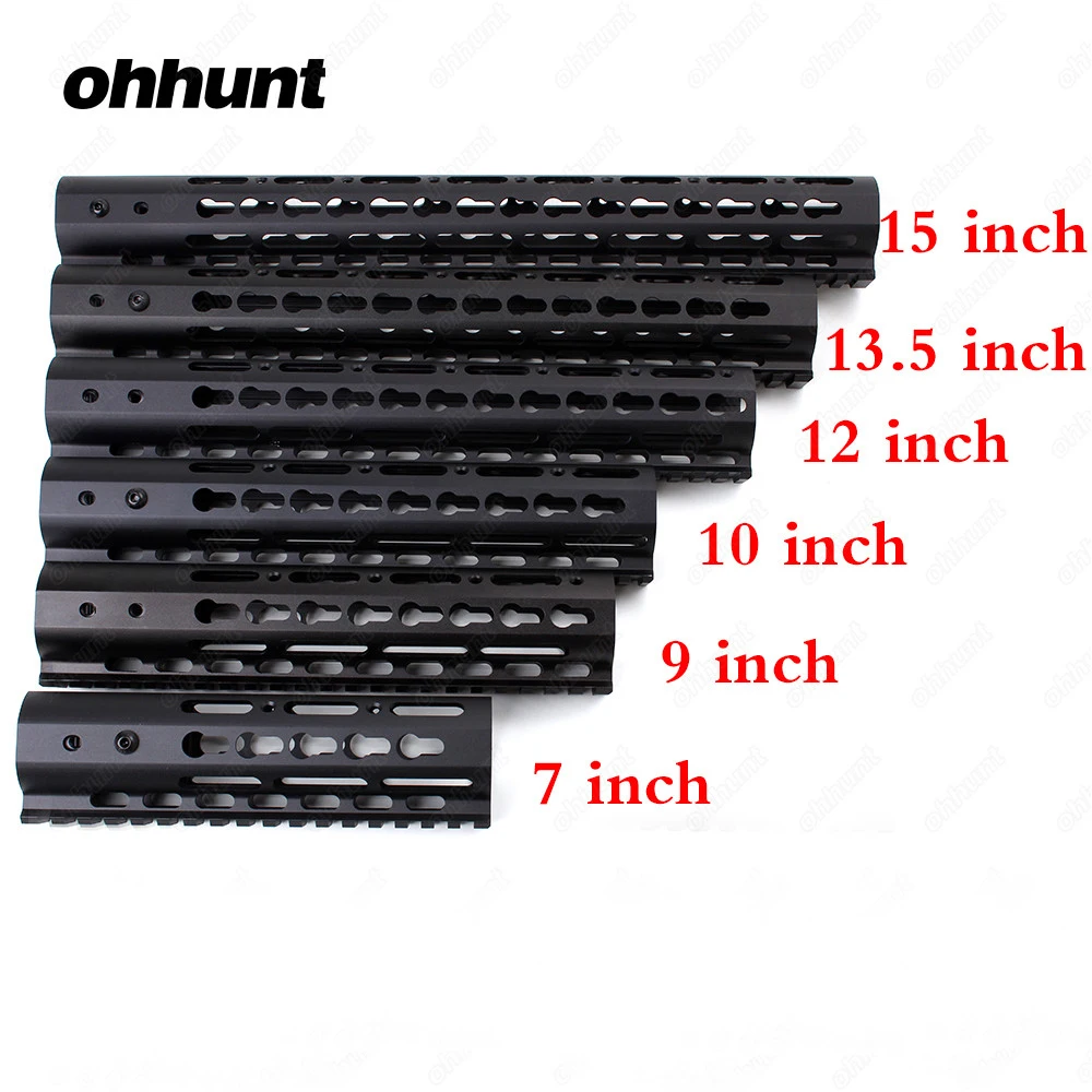 Ohhunt тонкий Стиль 7 &quot9&quot 10 &quot12&quot 13 5 &quot15&quot AR15 Бесплатная Keymod ствольная накладка