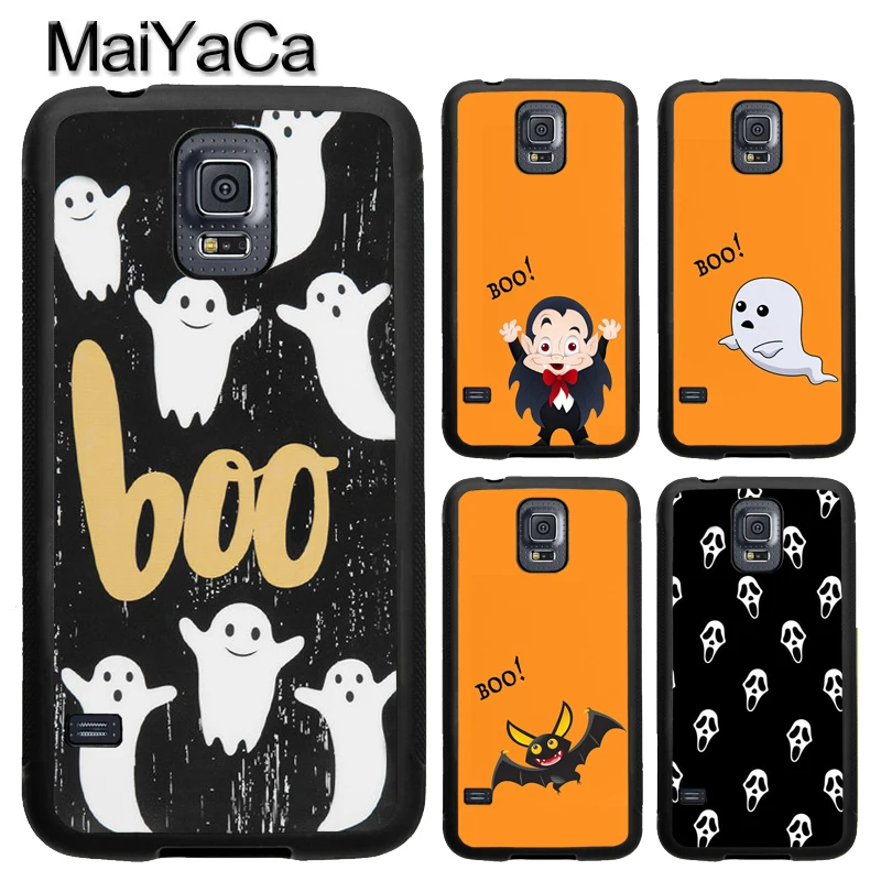 

MaiYaCa Halloween Ghost Soft TPU Phone Case Cover Coque For Samsung S5 S6 S7 edge S8 S9 S10 Plus Lite Note 9 8 5 4 Capa