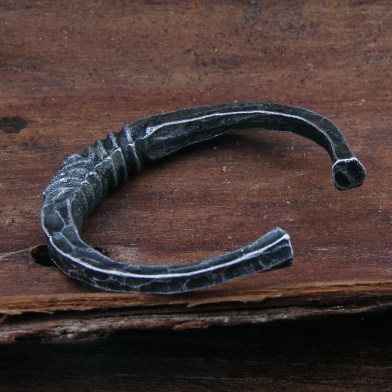 Yage new arrival Iron Color Deep Gray Viking Bangle as christmas gift